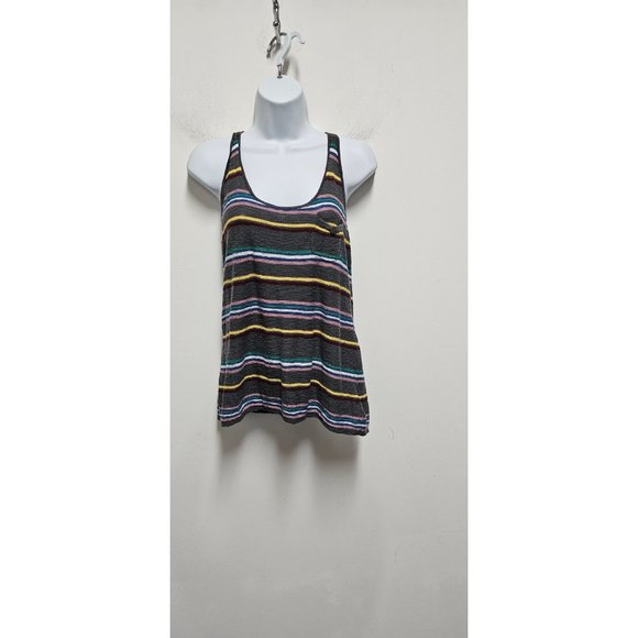 Buffalo David Bitton Tank Top Halter Gray Multicolor Women's Medium Razor Back - Picture 1 of 7